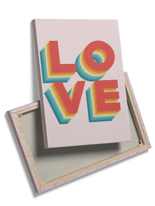 Ord bogstaver typografi med farvelag skygger