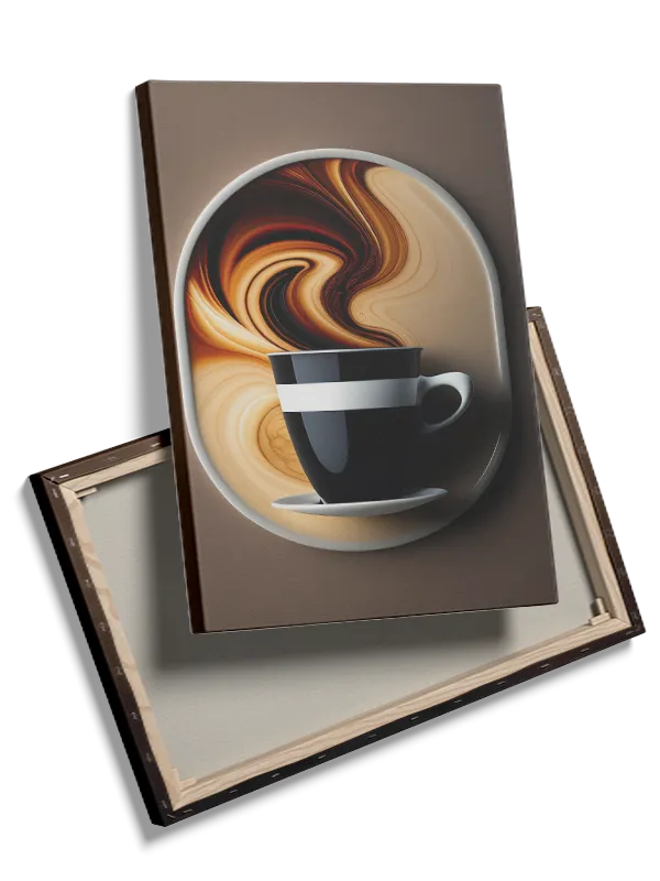 Kaffekop med mønster tekstur skygger