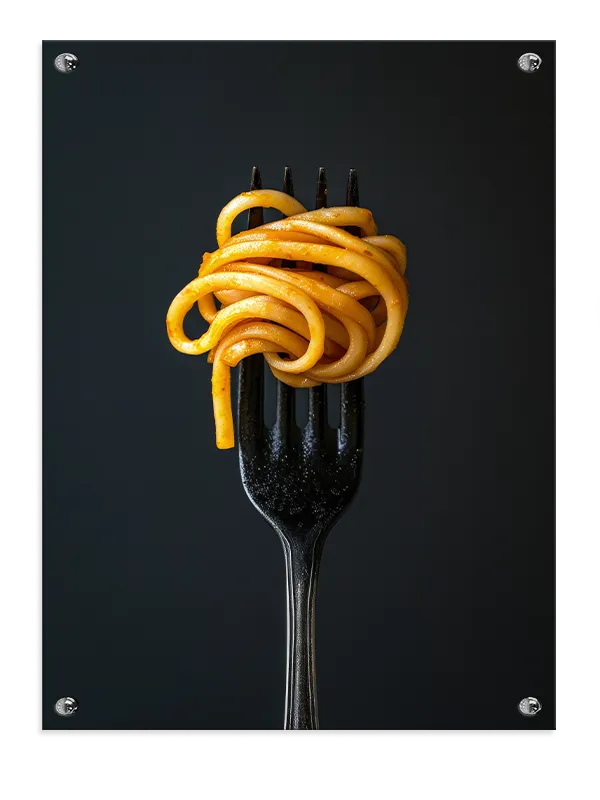 Pasta gaffel med nærbillede baggrund lys