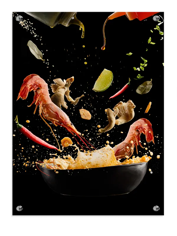 Rejer wok nudler chili med sprøjt