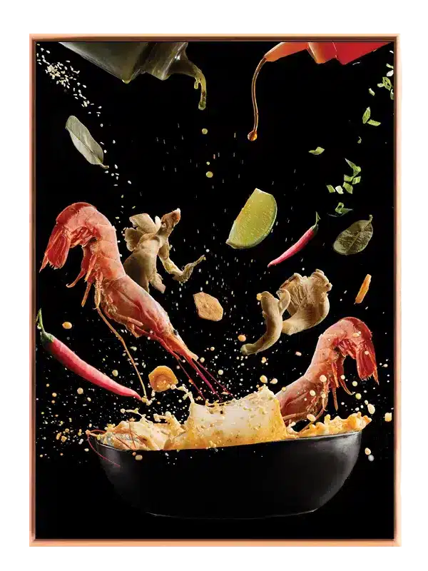 Rejer wok nudler chili med sprøjt