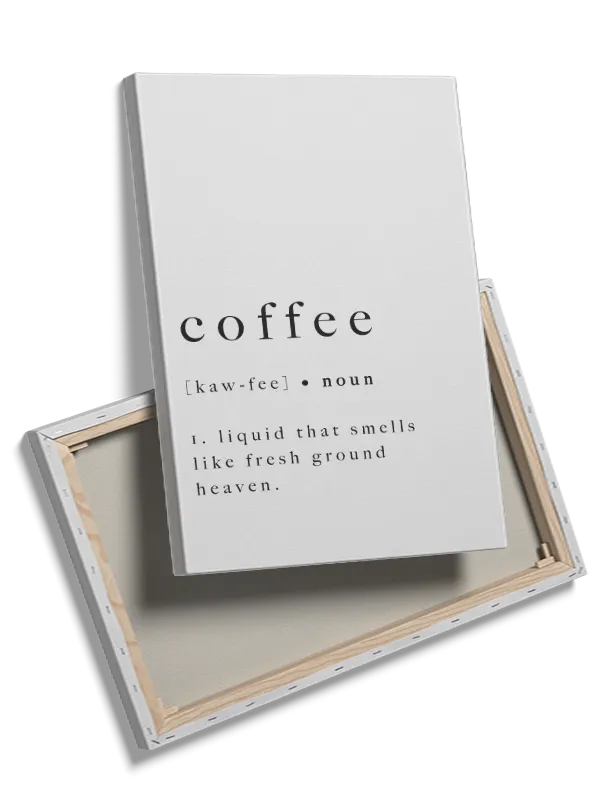 Kaffe ord med typografi tekst