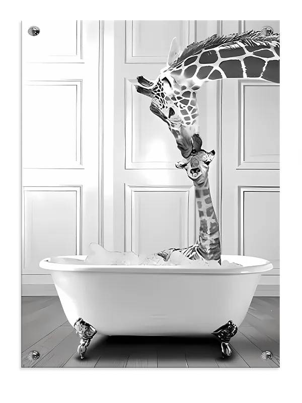 Giraffens Badedag i Stuen
