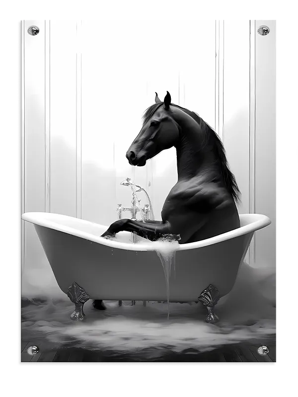 Hest i Badekar Surrealisme