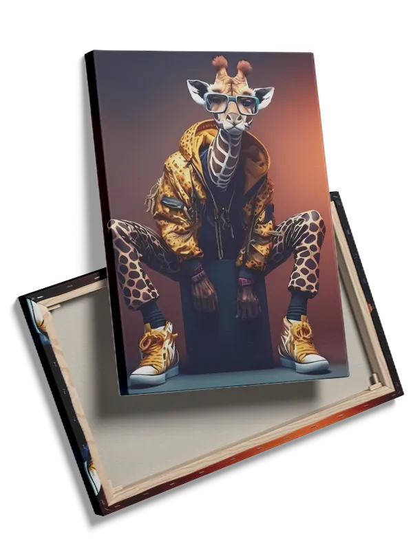 Urban Giraffe Stil Plakat