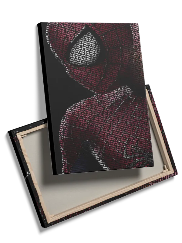 Spider-man Tekst Silhuet Portræt