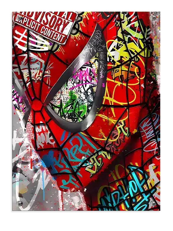 Graffiti Spider Mask Close-up