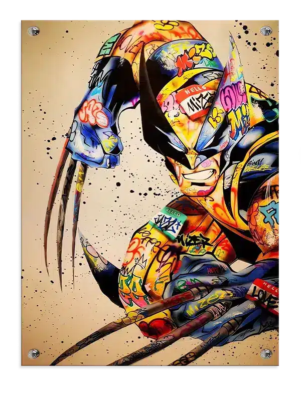 Graffiti Wolverine med Kløer