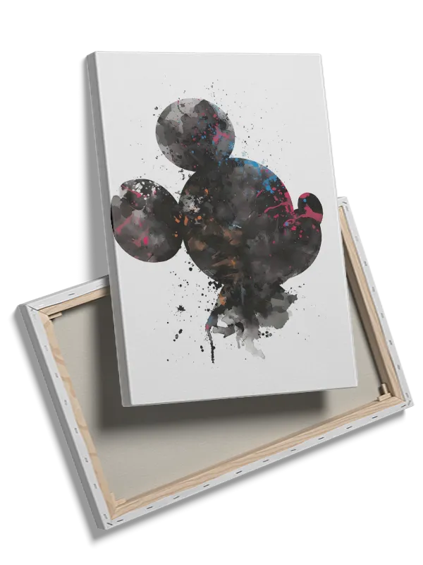 Abstrakt Mus Silhuet Splash