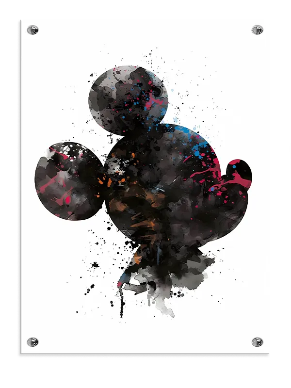 Abstrakt Mus Silhuet Splash