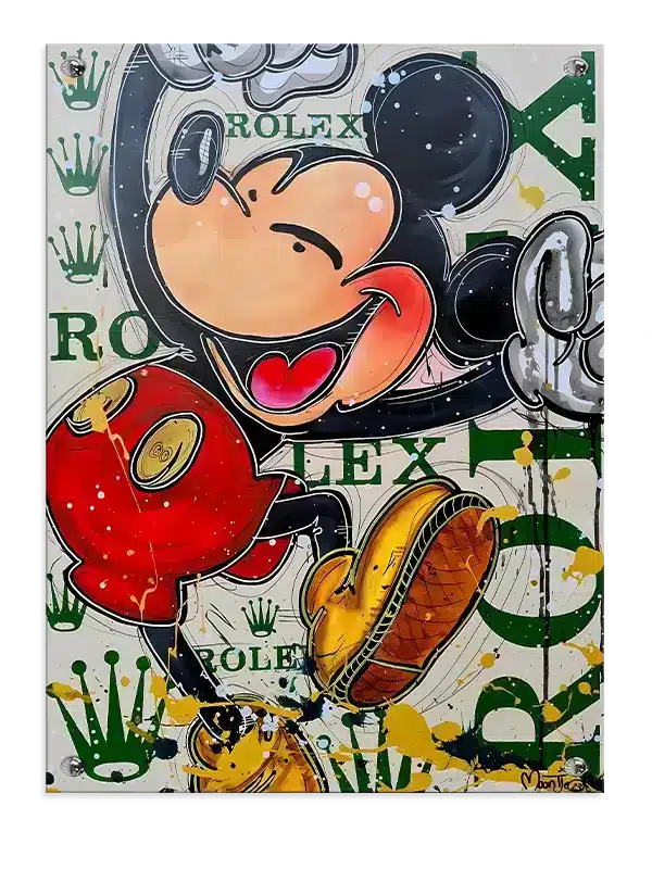 Graffiti Mus med Rolex Mønster