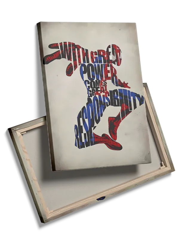 Spider-man Typografi Silhuet Citat