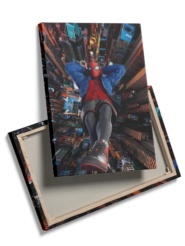 Spider-man Over Neonbyen