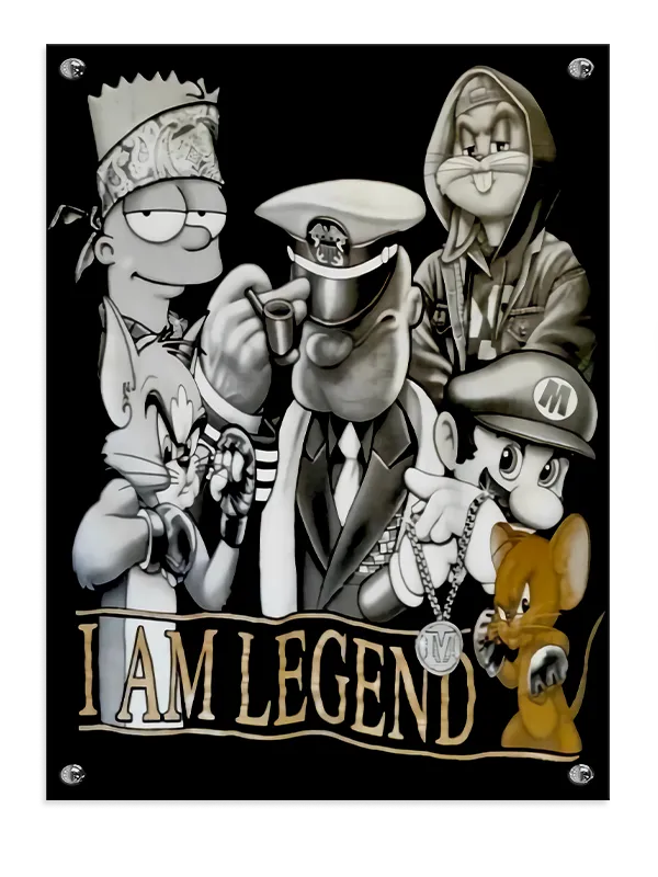 I Am Legend Tegneserie Collage