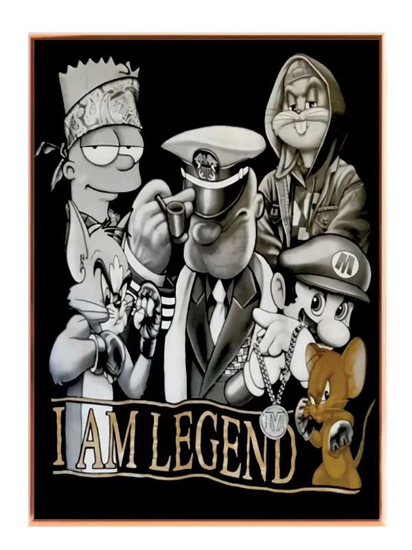 I Am Legend Tegneserie Collage