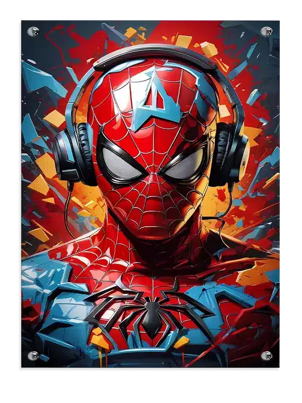 Spider-man med Hovedtelefoner