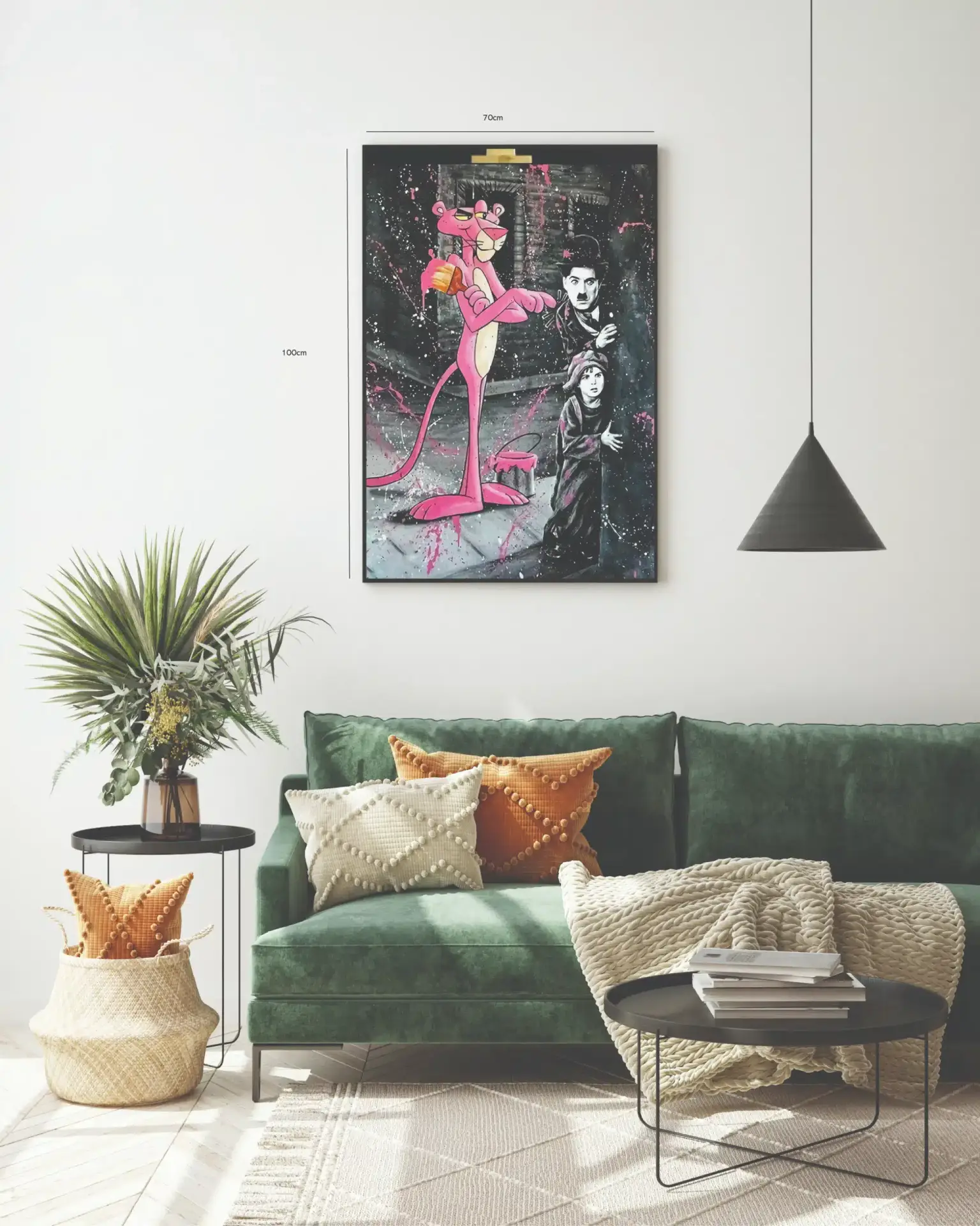 Grafisk Pink Panther Street Art