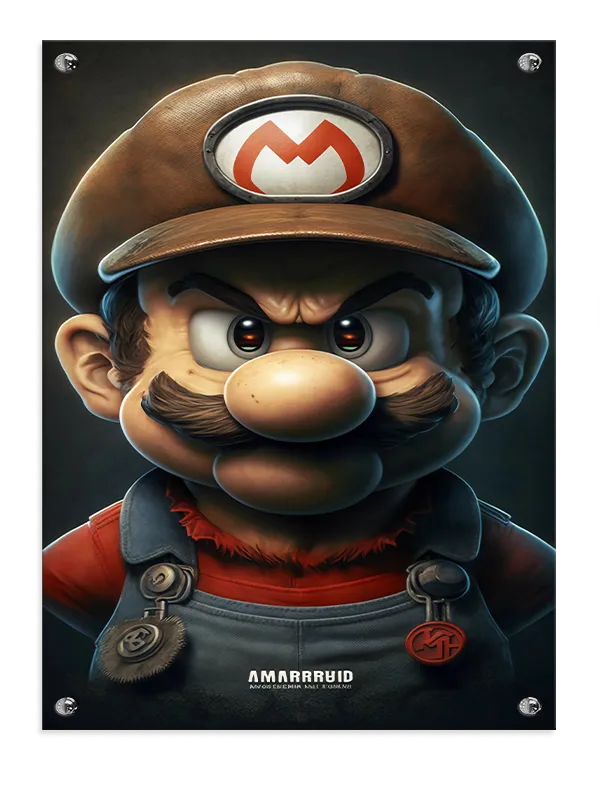 Dramatisk Portræt af Mario