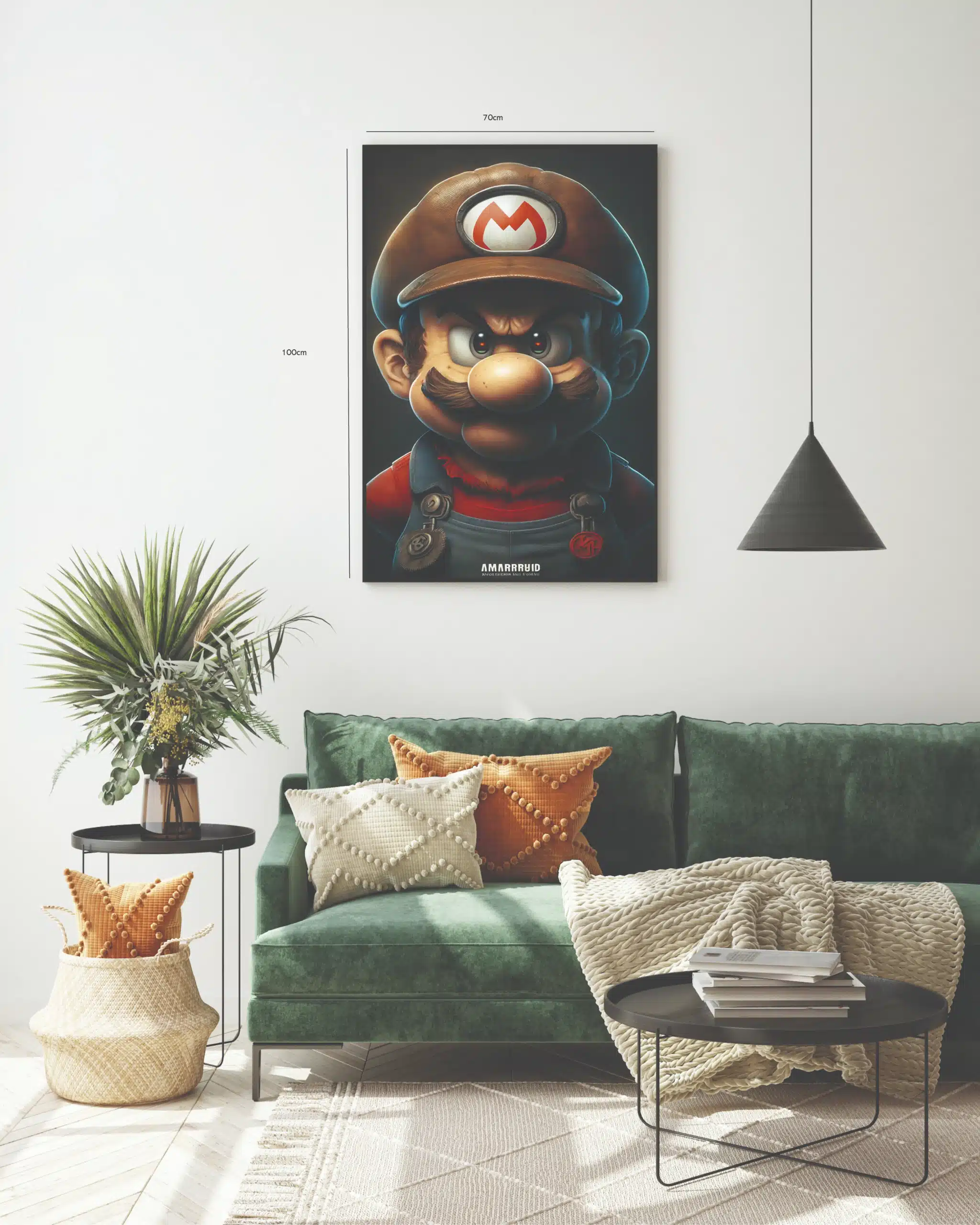 Dramatisk Portræt af Mario