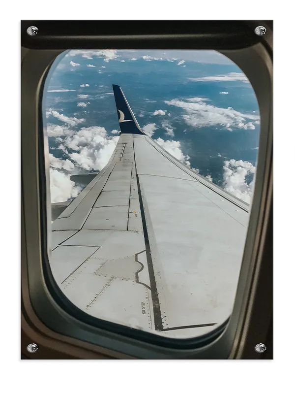 View From Airplane Window