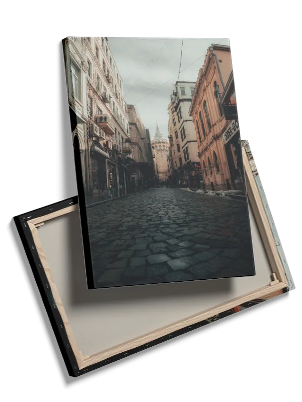 Historic Street With Tower