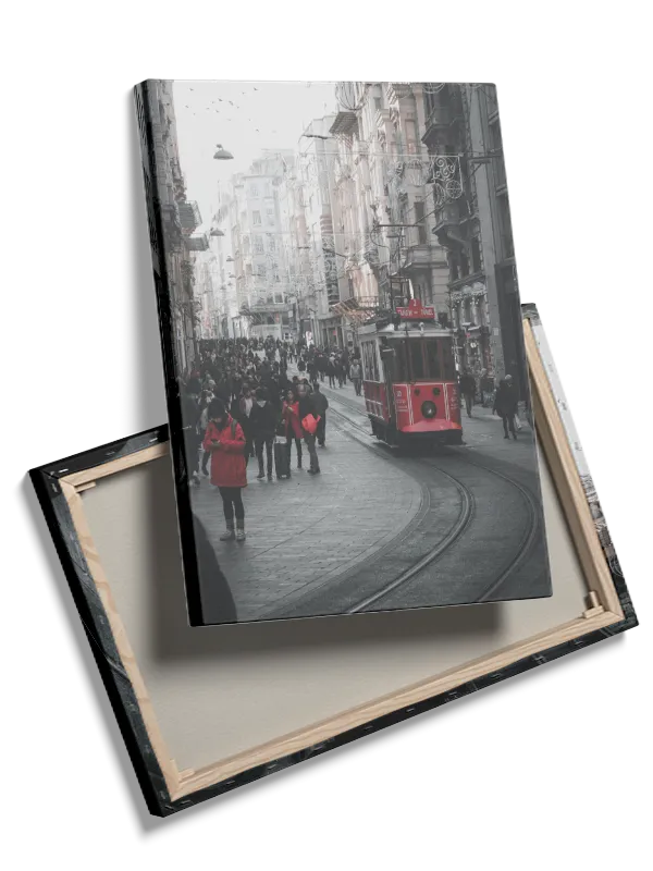 Istanbul Street With Tram