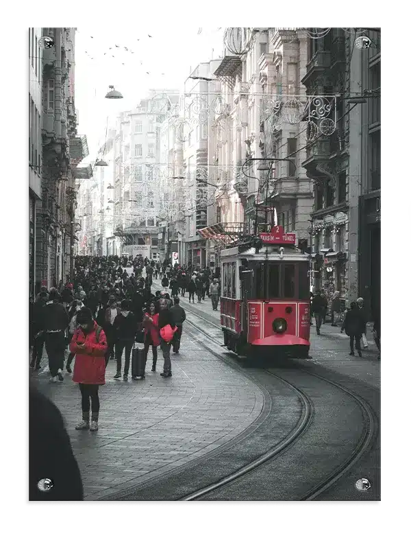 Istanbul Street With Tram