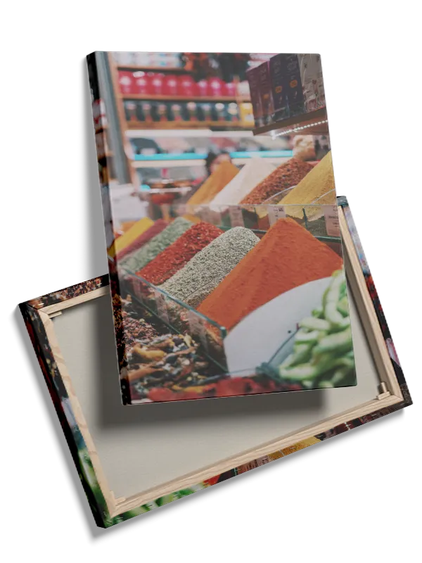 Colorful Spice Market Display