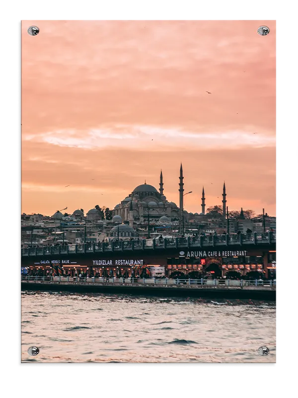 Sunset Over Istanbul Skyline