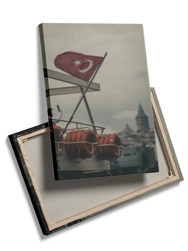 Turkish Flag On Boat