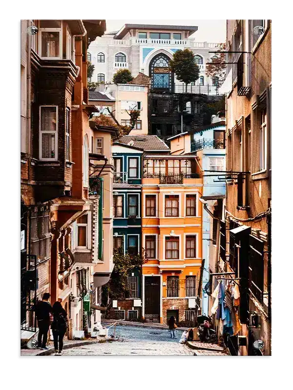 Colorful Istanbul Street View