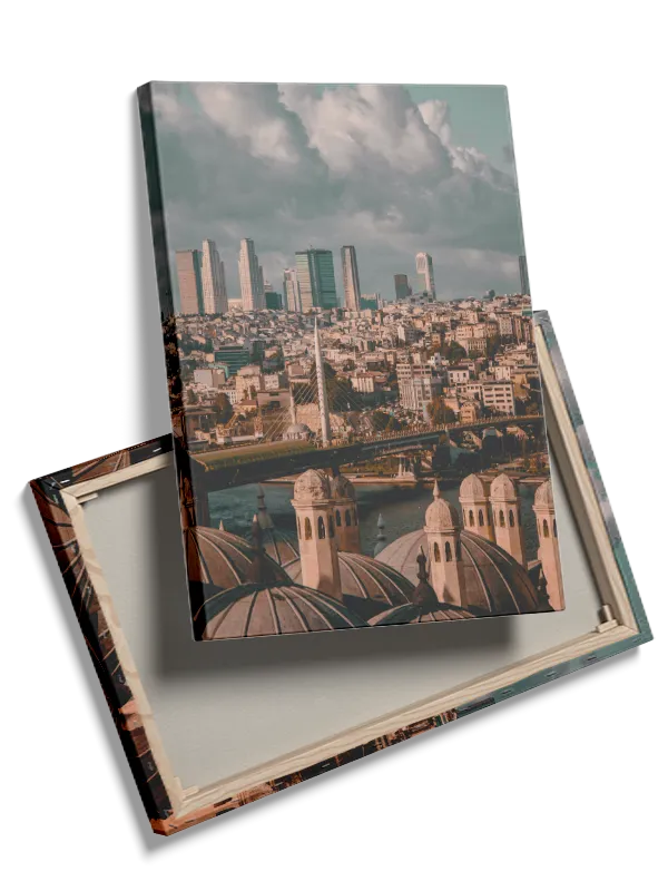 Urban Cityscape With Bridge
