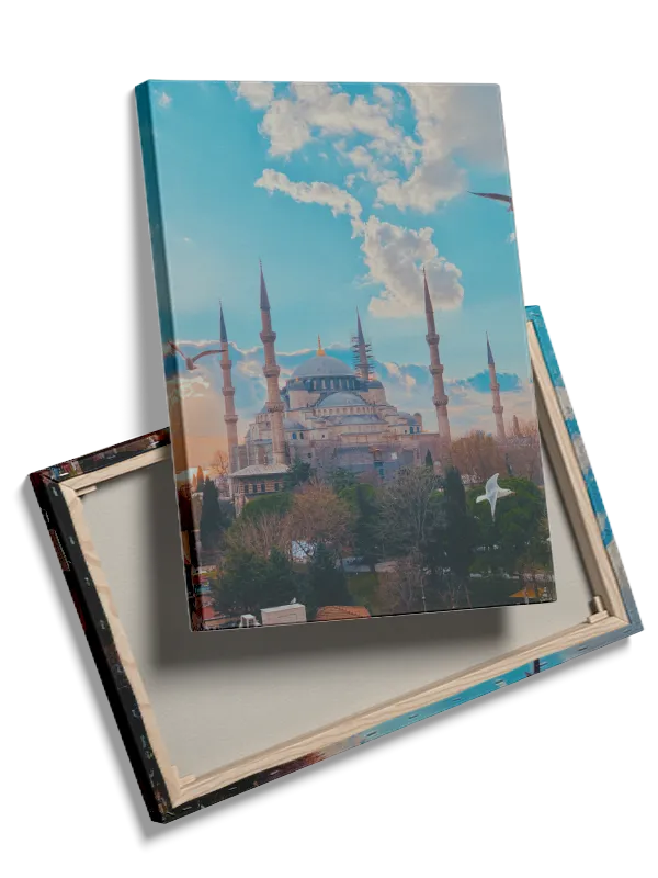 Historic Mosque Under Blue Sky
