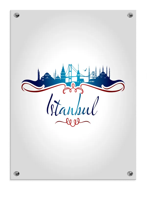 Istanbul Skyline Silhouette Design