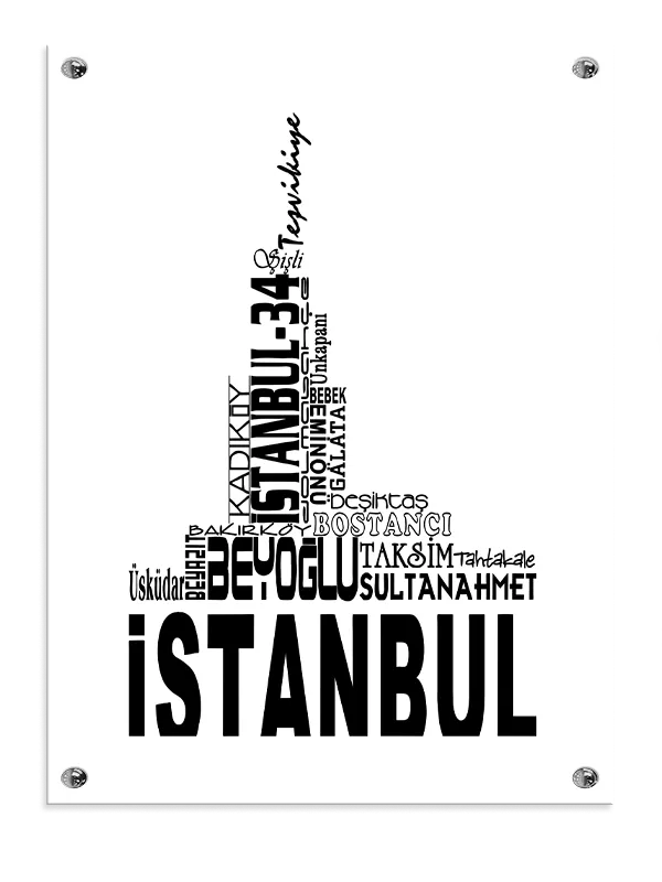 Istanbul Typographic Poster Design