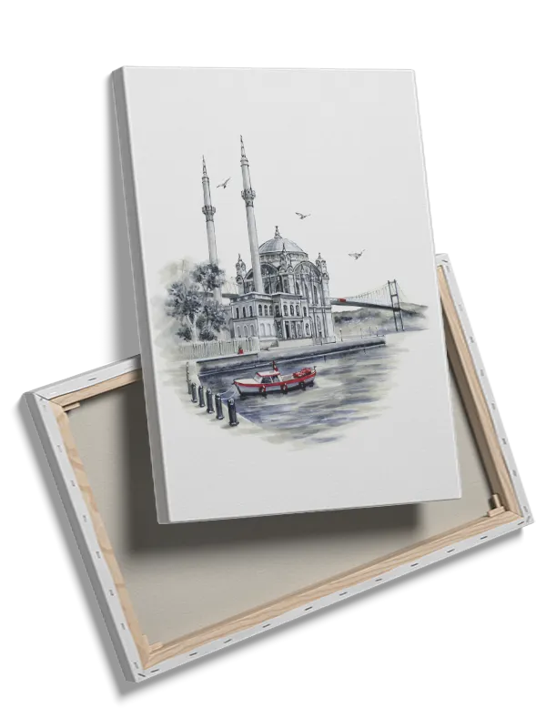 Istanbul Waterfront Mosque Sketch