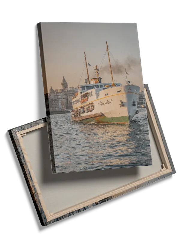 Classic Ferry Boat At Sunset