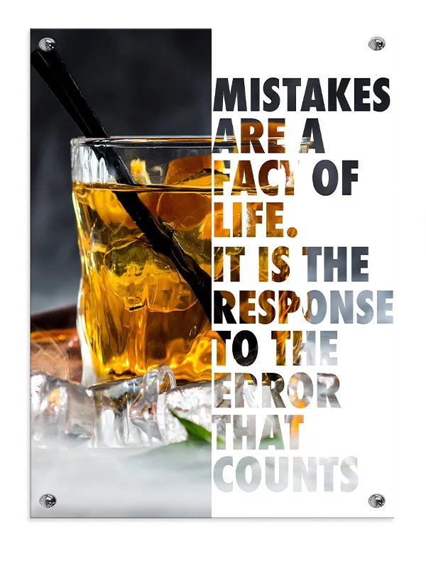 Mistakes Define Progress Plakat