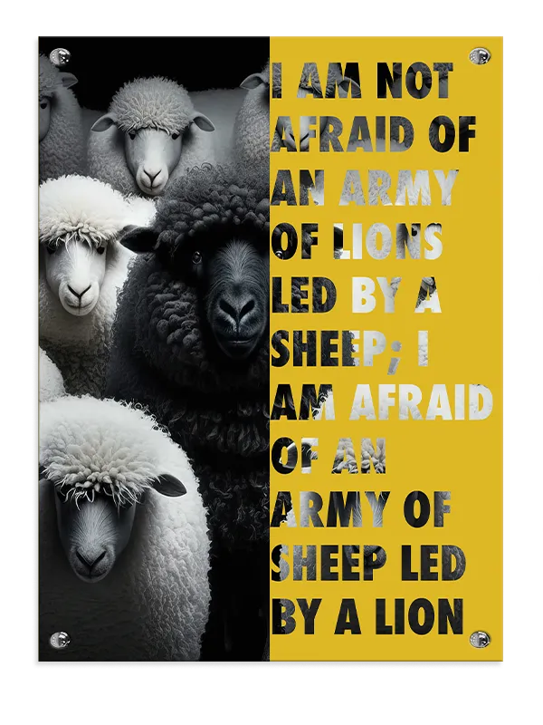 Lederskab Kræver Mod Plakat