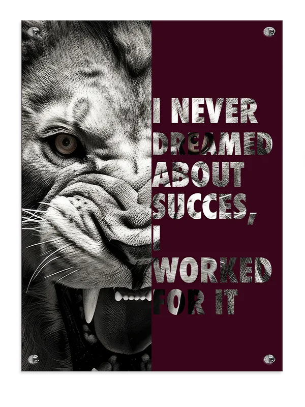 Arbejd For Din Succes Plakat