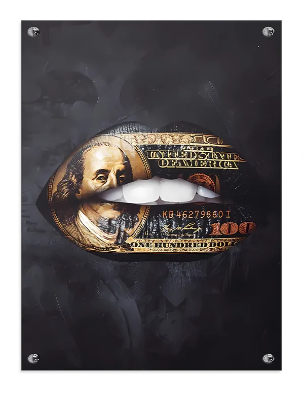 Lyserød Læber Kontrast Edition LIPS26 Plakat