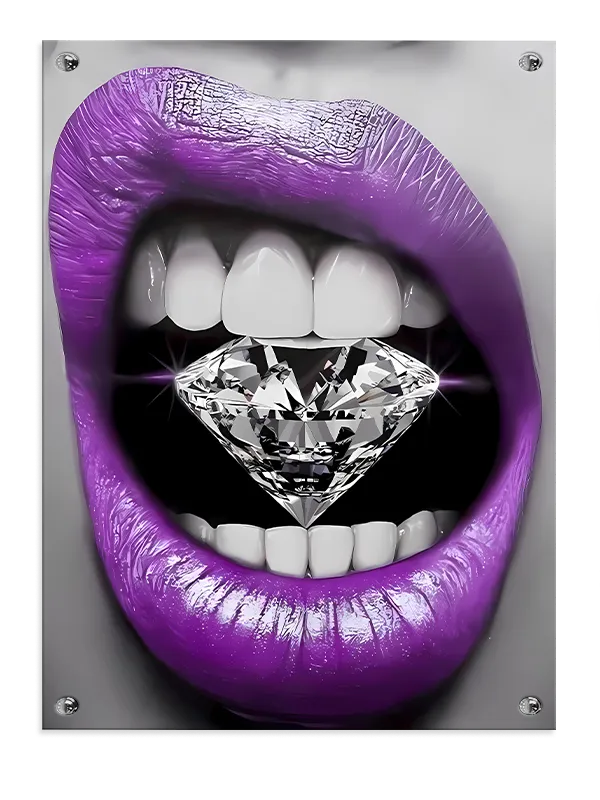 Sort Læber Pop Edition LIPS3 Plakat