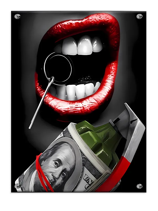 Elektrisk Læber Edition LIPS4 Plakat