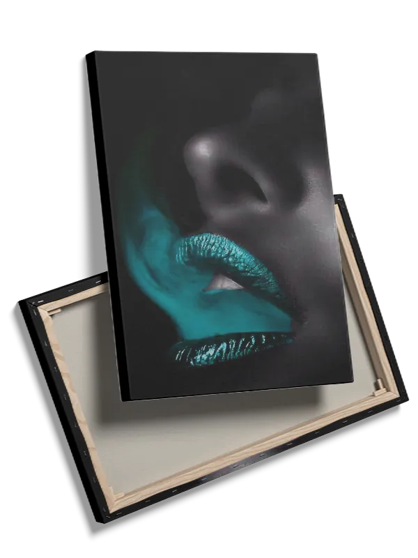 Sort Læber Glød Edition LIPS41 Plakat