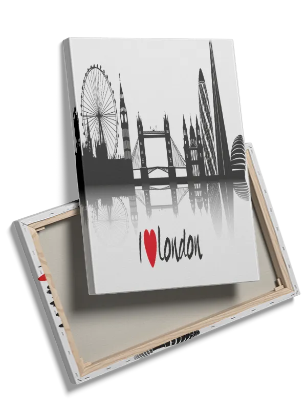 London Skyline Silhouette Art