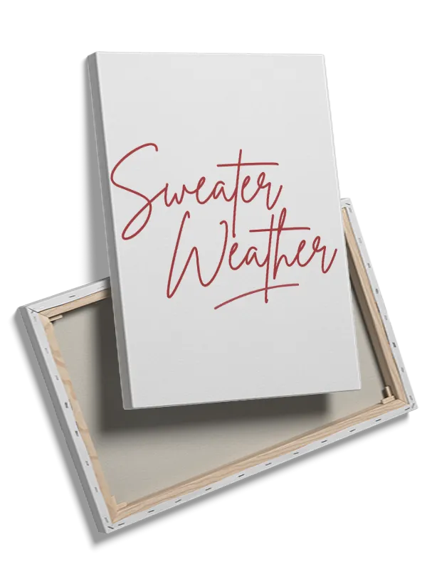 Sweater Weather Citat Plakat