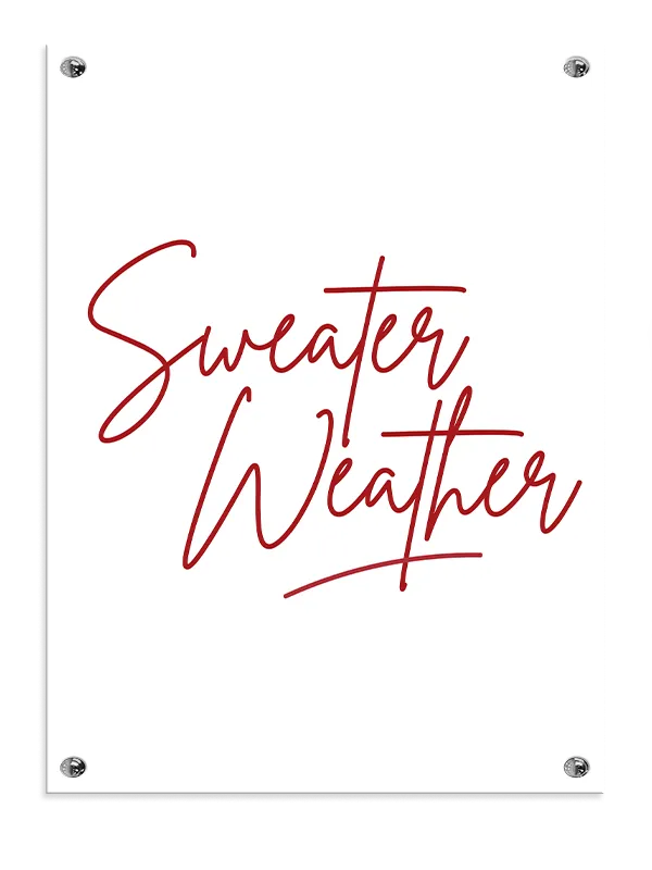 Sweater Weather Citat Plakat