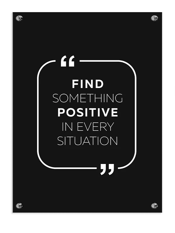 Find Noget Positivt Plakat