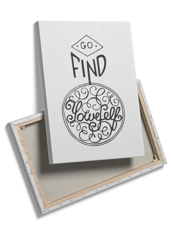 Go Find Loveself Typografi Plakat