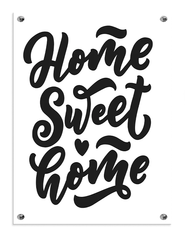 Home Sweet Home Citat Plakat